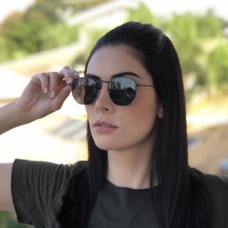 oculos de sol hexagonal preto elisa new 2