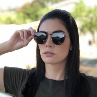 oculos de sol hexagonal preto elisa new 3