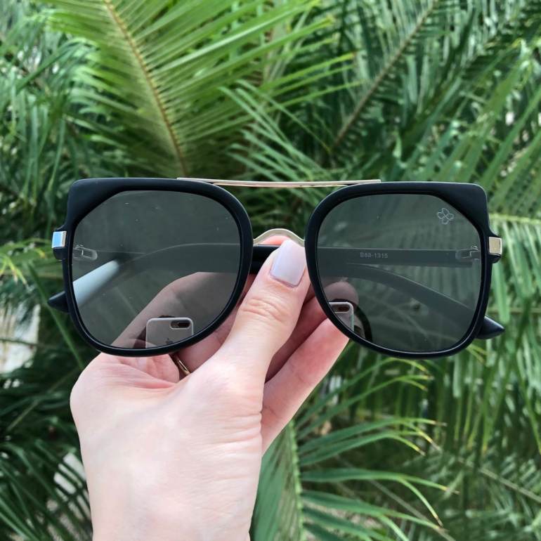 saline.com.br oculos de sol nicole preto fosco espelhado