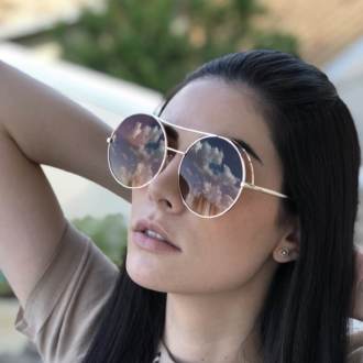 saline.com.br oculos de sol louise marrom com dourado 5