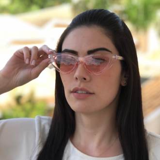 saline.com.br oculos de sol mariah rosa transparente 4