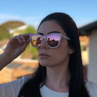 Óculos de Sol Dora Nude Espelhado