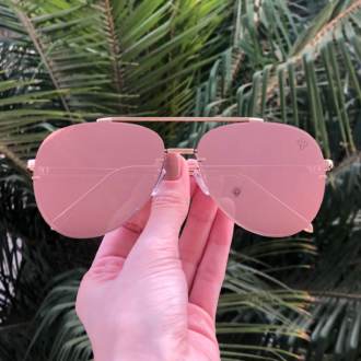 Óculos de Sol Nanda Rosa Espelhado