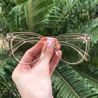 Armação de Grau Caroline Marrom Transparente