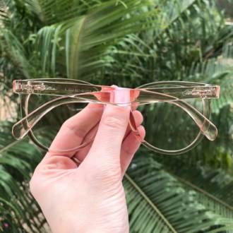 Armação de Grau Caroline Marrom Transparente