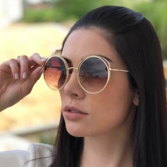 Óculos de Sol Pilar Dourado