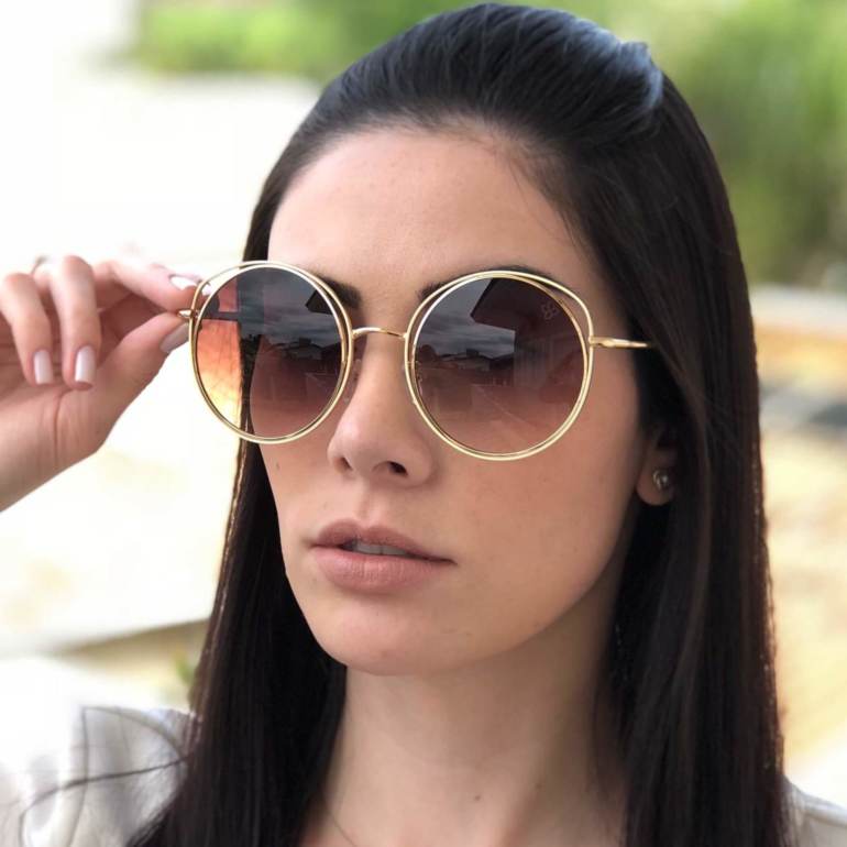 Óculos de Sol Pilar Dourado