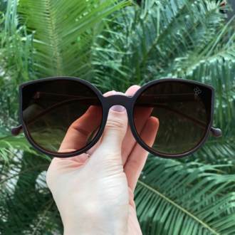 Óculos de Sol Liz Marrom Fosco