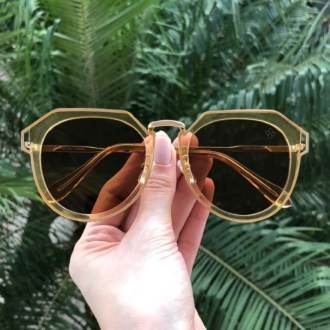 Óculos de Sol Alexia Marrom Transparente