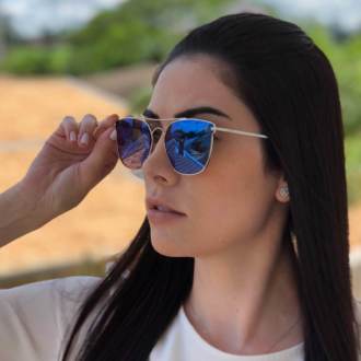Óculos de Sol Carol Espelhado Colorido