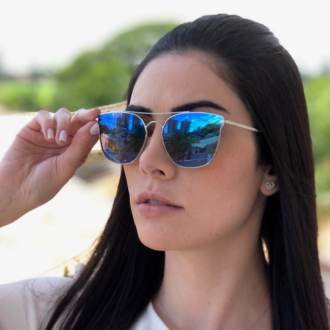 Óculos de Sol Carol Espelhado Colorido