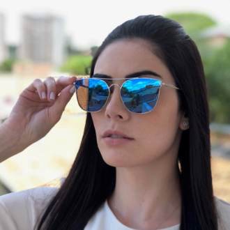 Óculos de Sol Carol Espelhado Colorido