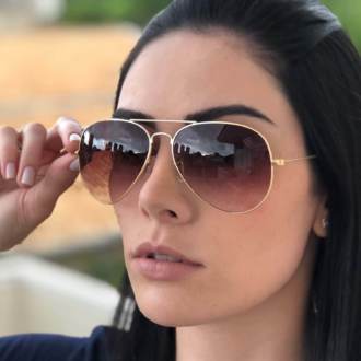 saline.com.br oculos de sol lea dourado com marrom 4