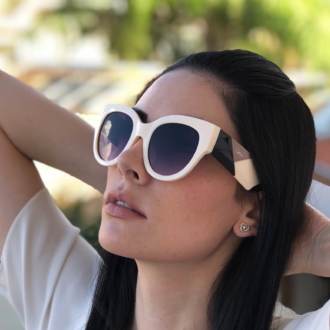 saline.com.br oculos de sol cissa 2 0 bege com preto 2