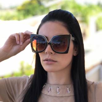 saline.com.br oculos de sol ana laura marrom com nude