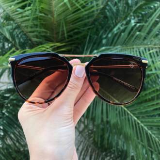 saline.com.br oculos de sol lu marrom com oncinha