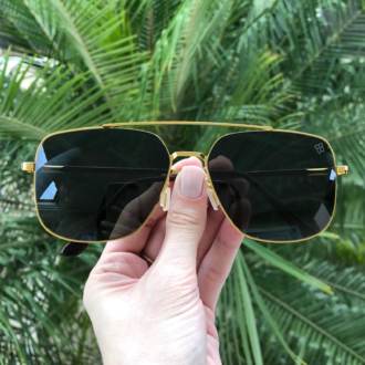 saline.com.br oculos de sol petra dourado com verde