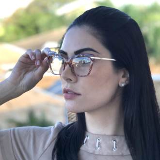 saline.com.br armacao de grau analice marrom transparente 1