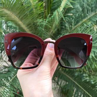 saline.com.br oculos de sol linda vermelho