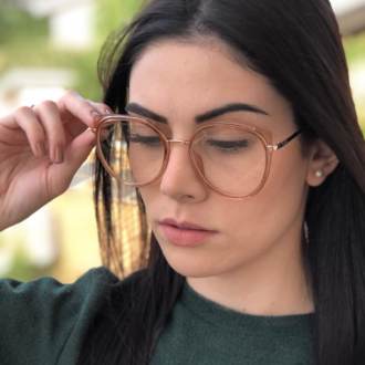 saline.com.br armacao de grau bea 2 0 marrom transparente 3