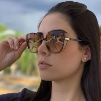 saline.com.br oculos de sol amy marrom com dourado 1