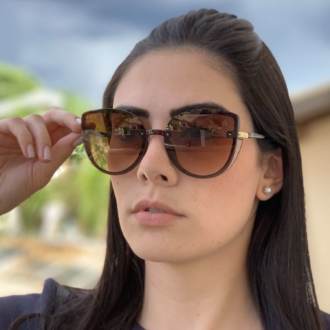 saline.com.br oculos de sol amy marrom com dourado 2