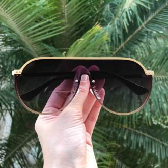 saline.com.br oculos de sol poly dourado
