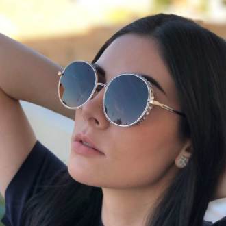 saline.com.br oculos de sol tais dourado