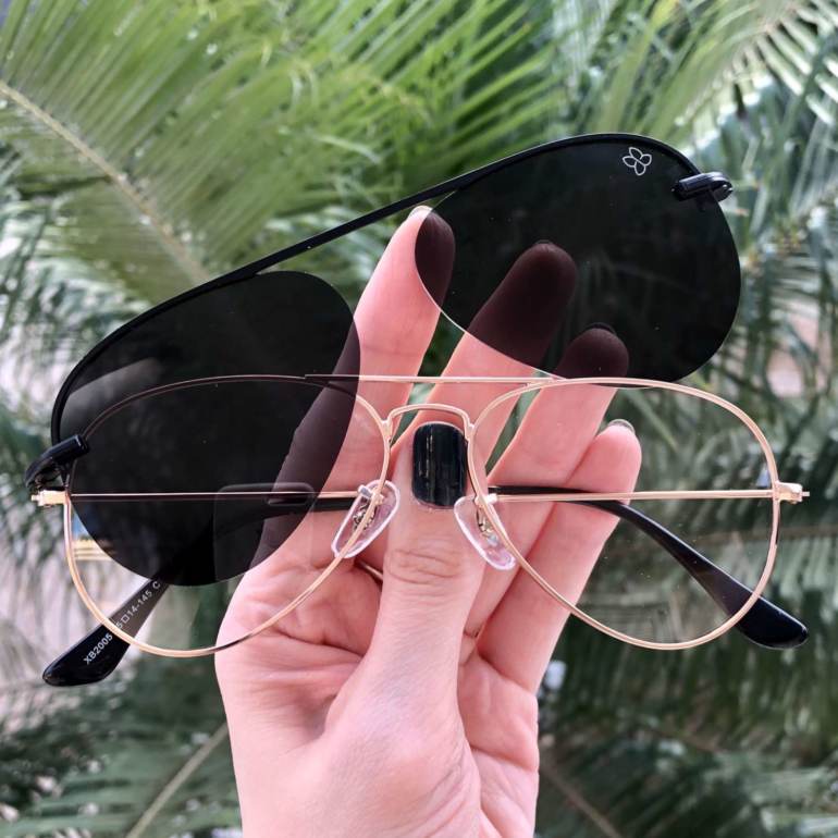 saline.com.br oculos de sol 2 em 1 aviador dourado 3