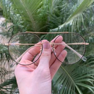 saline.com.br armacao de grau vivi preta com dourada