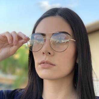 saline.com.br armacao de grau vivi preta com dourada 4