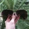 saline.com.br oculos de sol aviador marrom com dourado