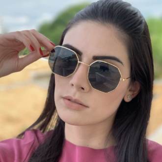oculos de sol quadrado dourado com preto elisa 4 0 1