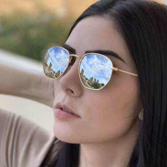 saline.com.br oculos de sol hexagonal espelhado 2