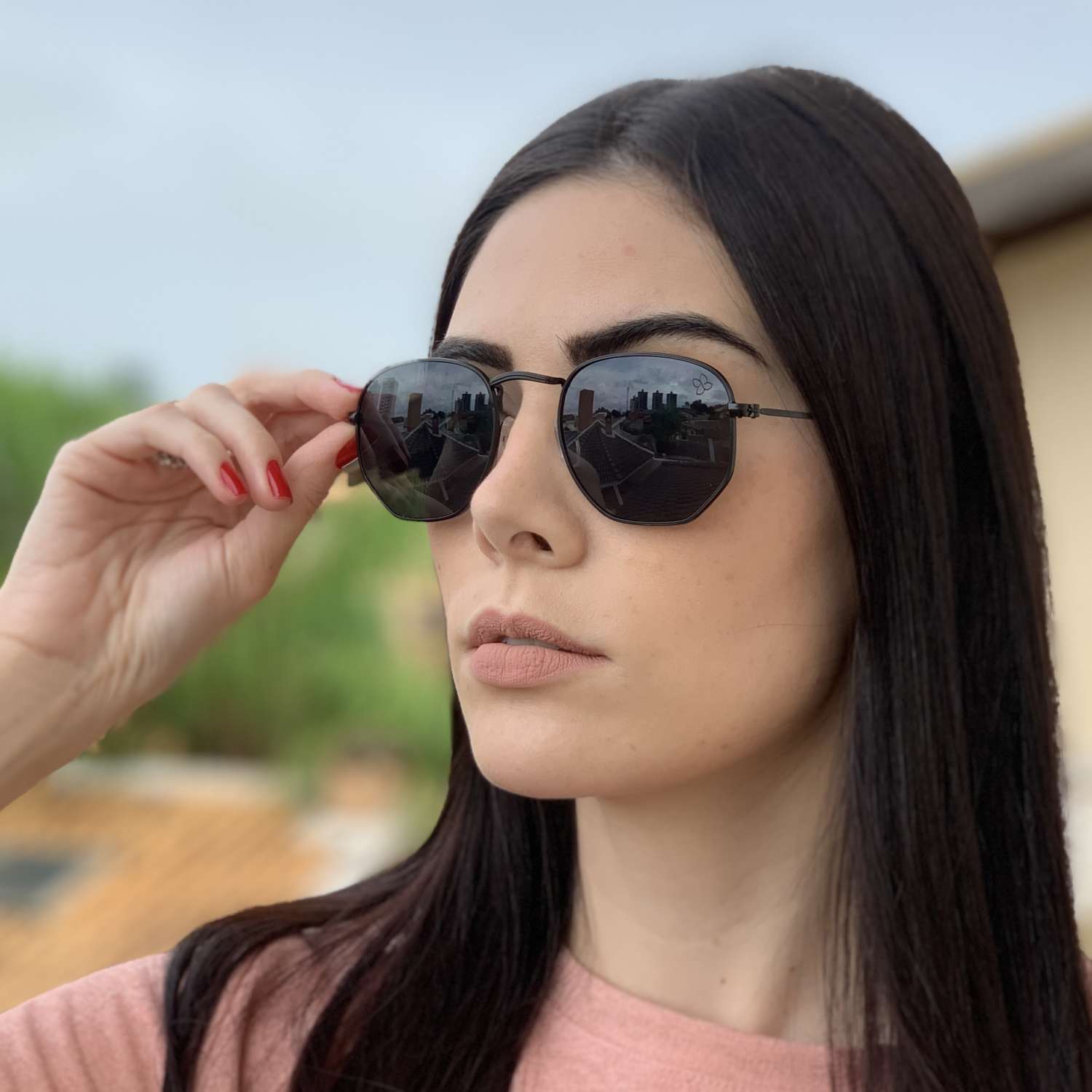 saline.com.br oculos de sol hexagonal preto 5 saline.com.br oculos de sol hexagonal preto 5