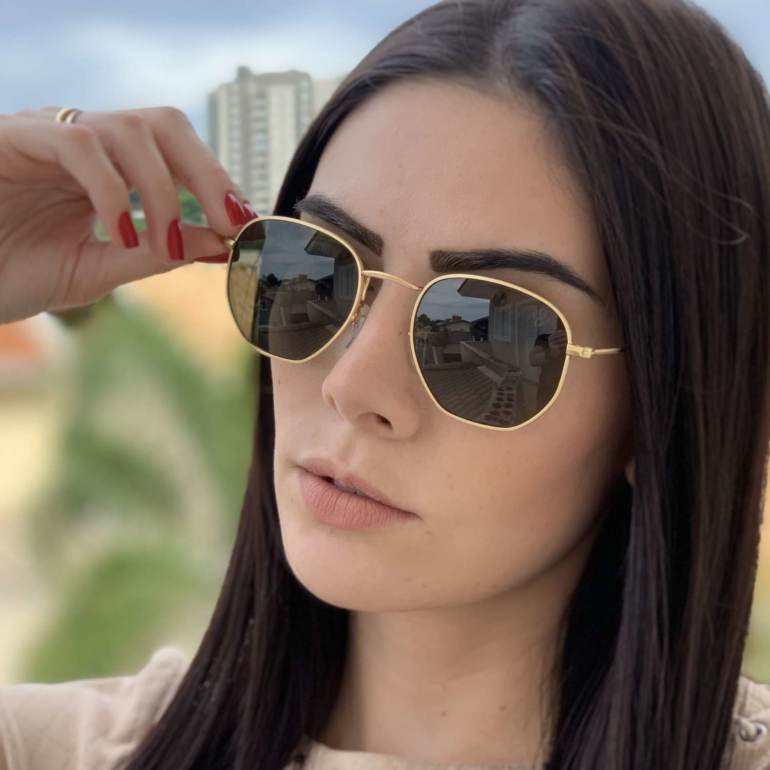 saline.com.br oculos de sol hexagonal verde 2