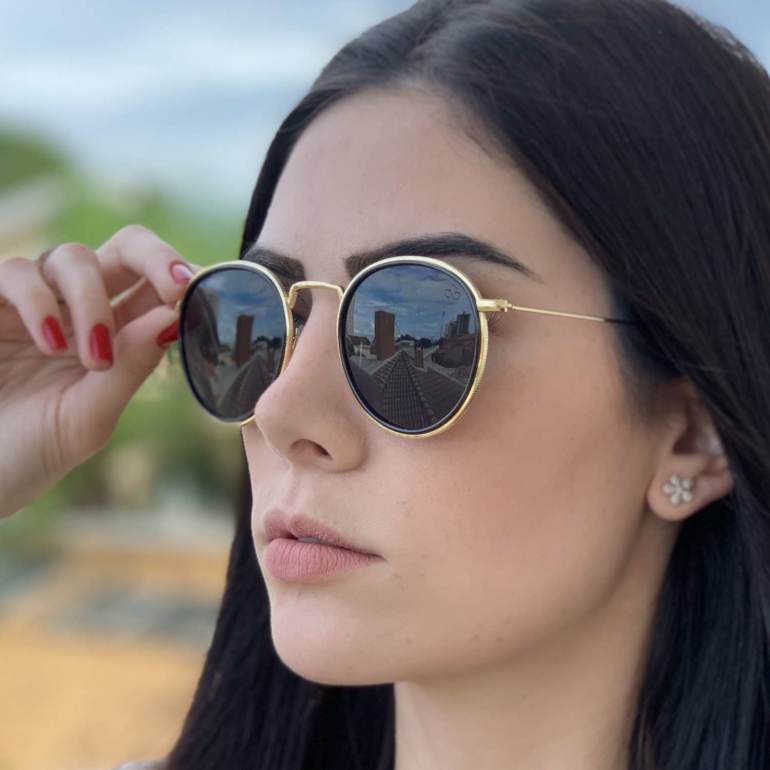saline.com.br oculos de sol marianna dourado com preto