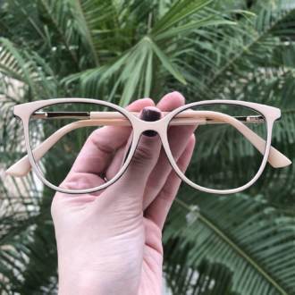 saline.com.br armacao de grau retangular dina bege 3