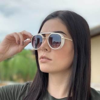 saline.com.br oculos de sol aviador buzios branco com dourado 1