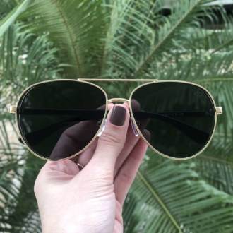saline.com.br oculos de sol aviador california marrom com dourado copia