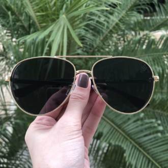 saline.com.br oculos de sol aviador california preto com dourado
