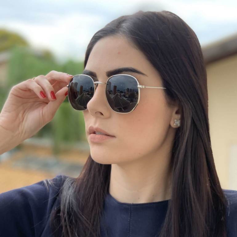 saline.com.br oculos de sol hexagonal polarizado prata 1