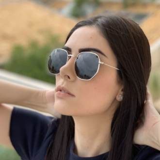 saline.com.br oculos de sol hexagonal polarizado prata 3