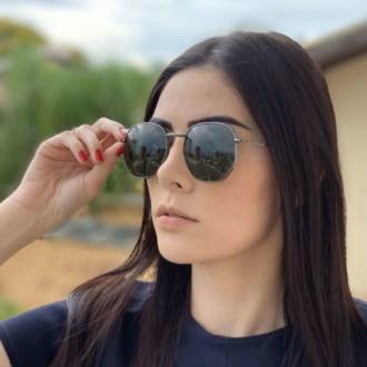 saline.com.br oculos de sol hexagonal polarizado verde 1