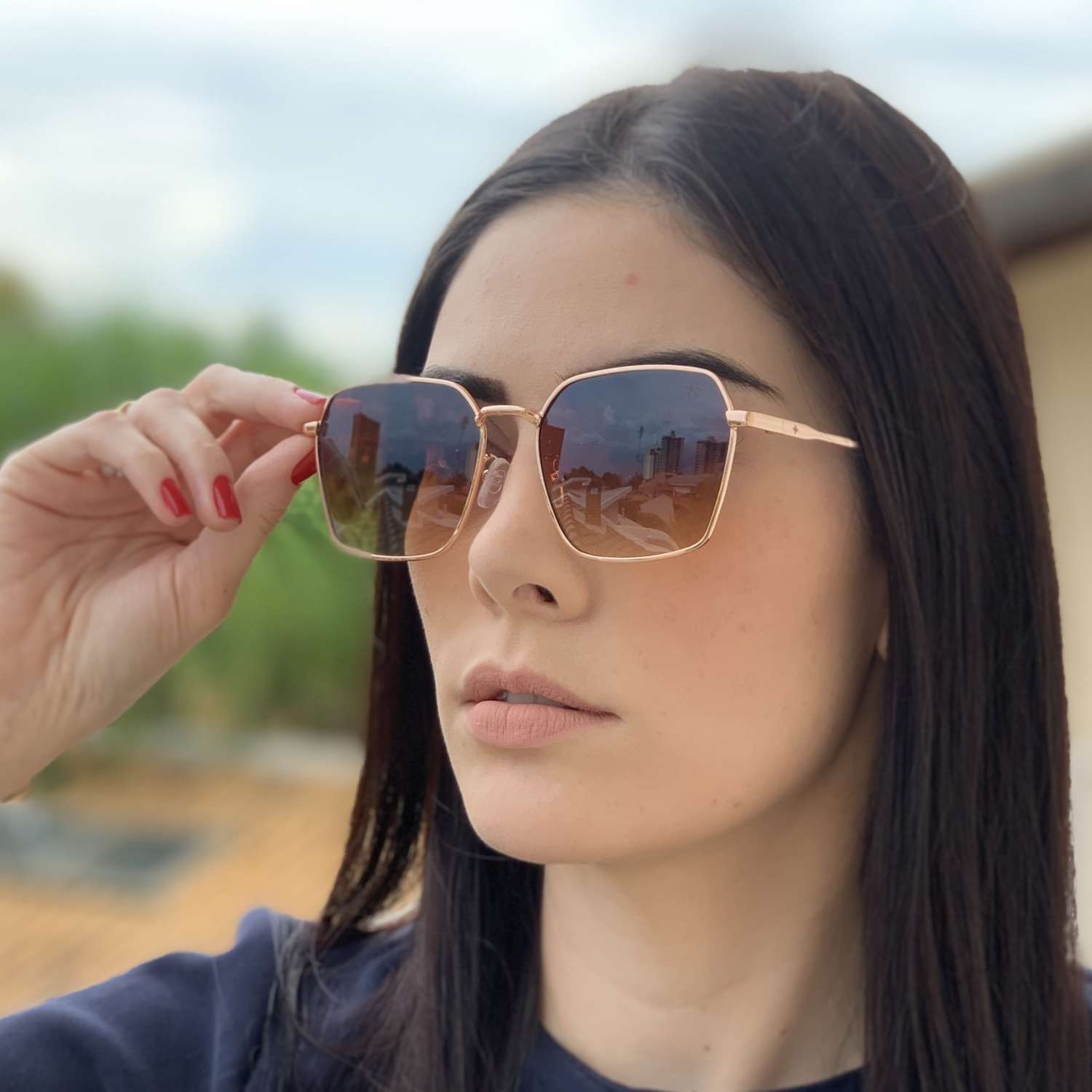 saline.com.br oculos de sol quadrado isis marrom saline.com.br oculos de sol quadrado isis marrom