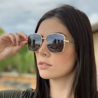 saline.com.br oculos de sol quadrado malibu dourado