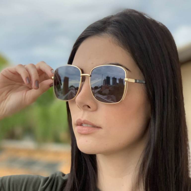 saline.com.br oculos de sol quadrado malibu dourado