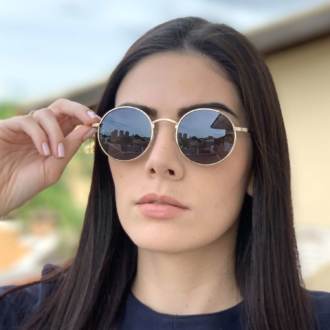 saline.com.br oculos de sol redondo gabi dourada 2