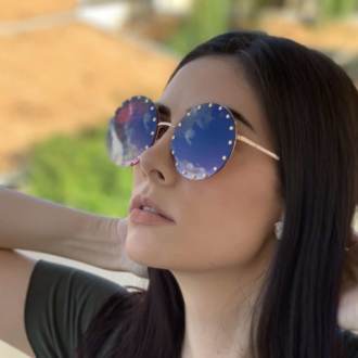 saline.com.br oculos de sol redondo olga roxo com dourado 3