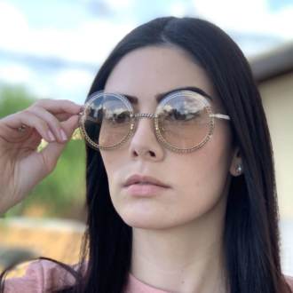 saline.com.br oculos de sol redondo suzan marrom transparente 2